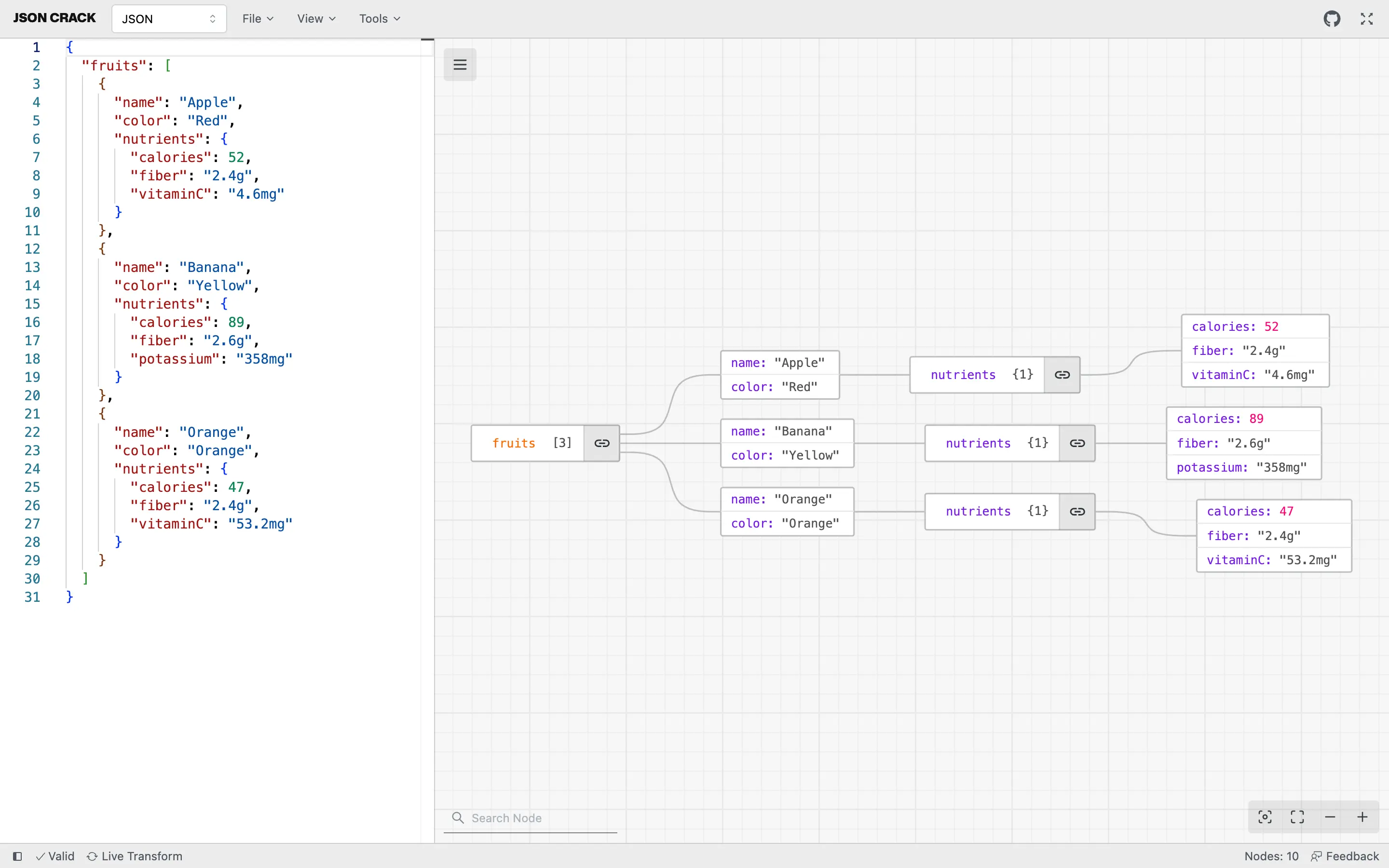 JSON Crack (EliteMobs) editor preview